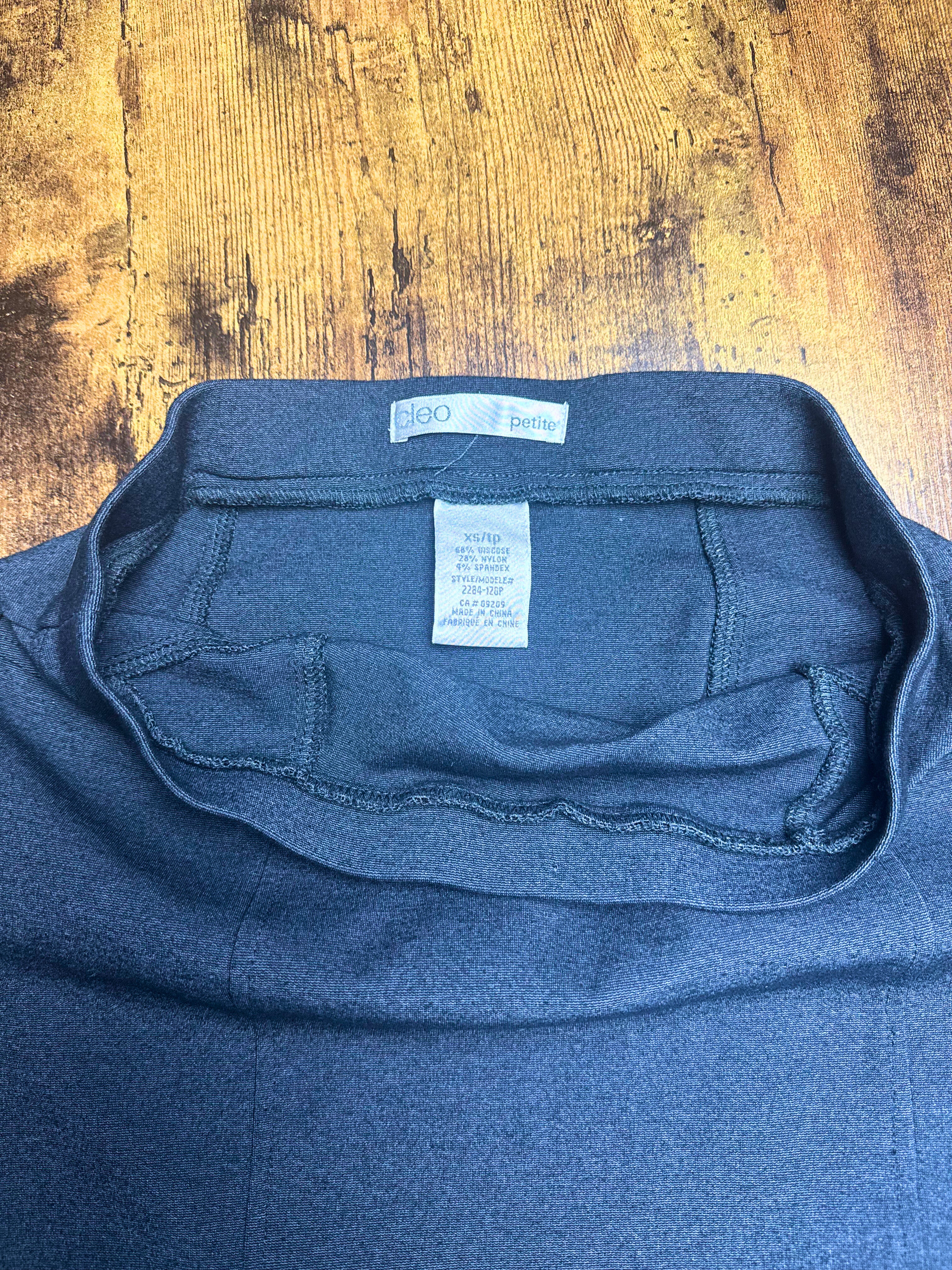 Dark Grey Wrap Mini Skirt