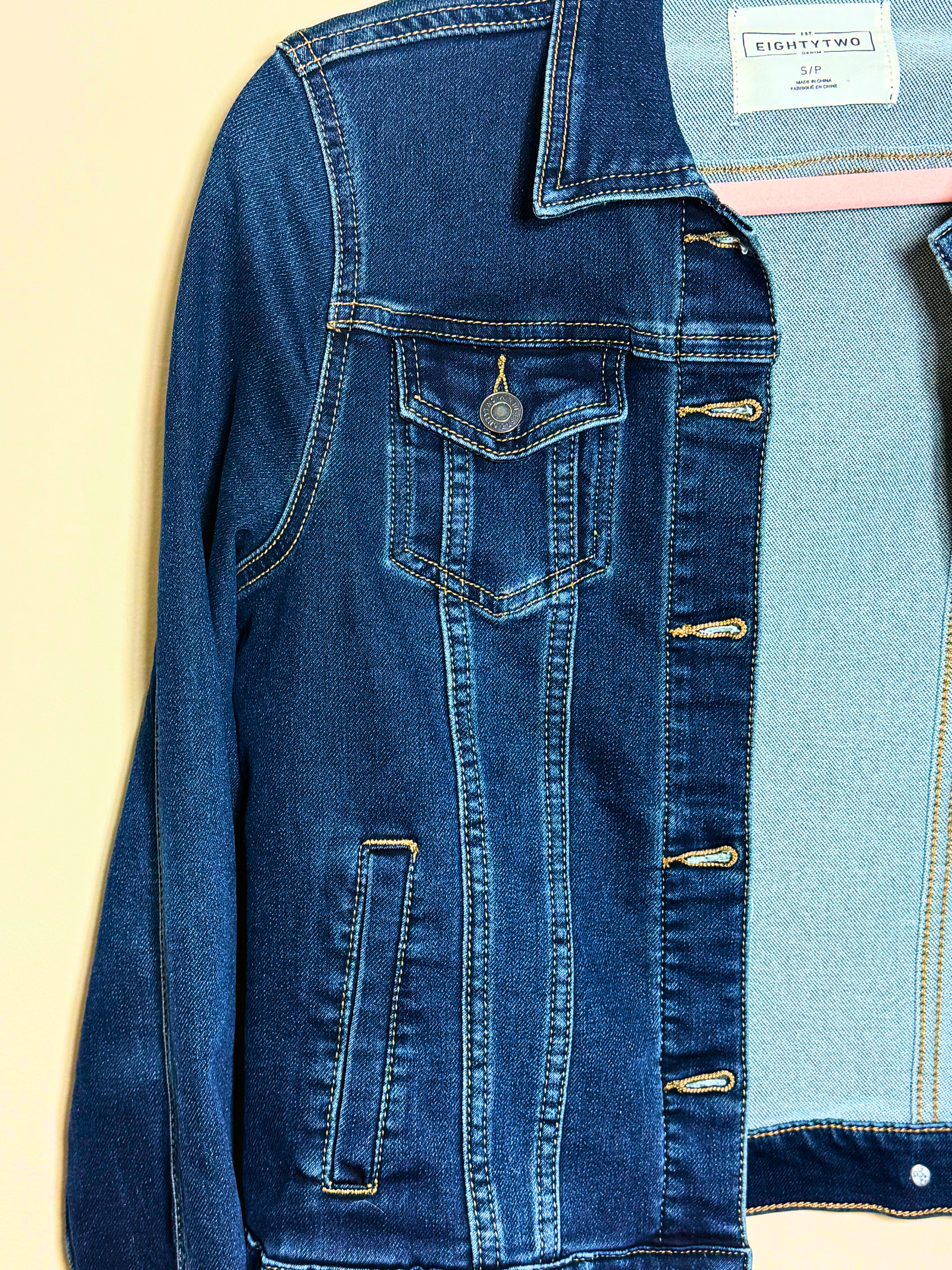Classic Dark Wash Denim Jacket