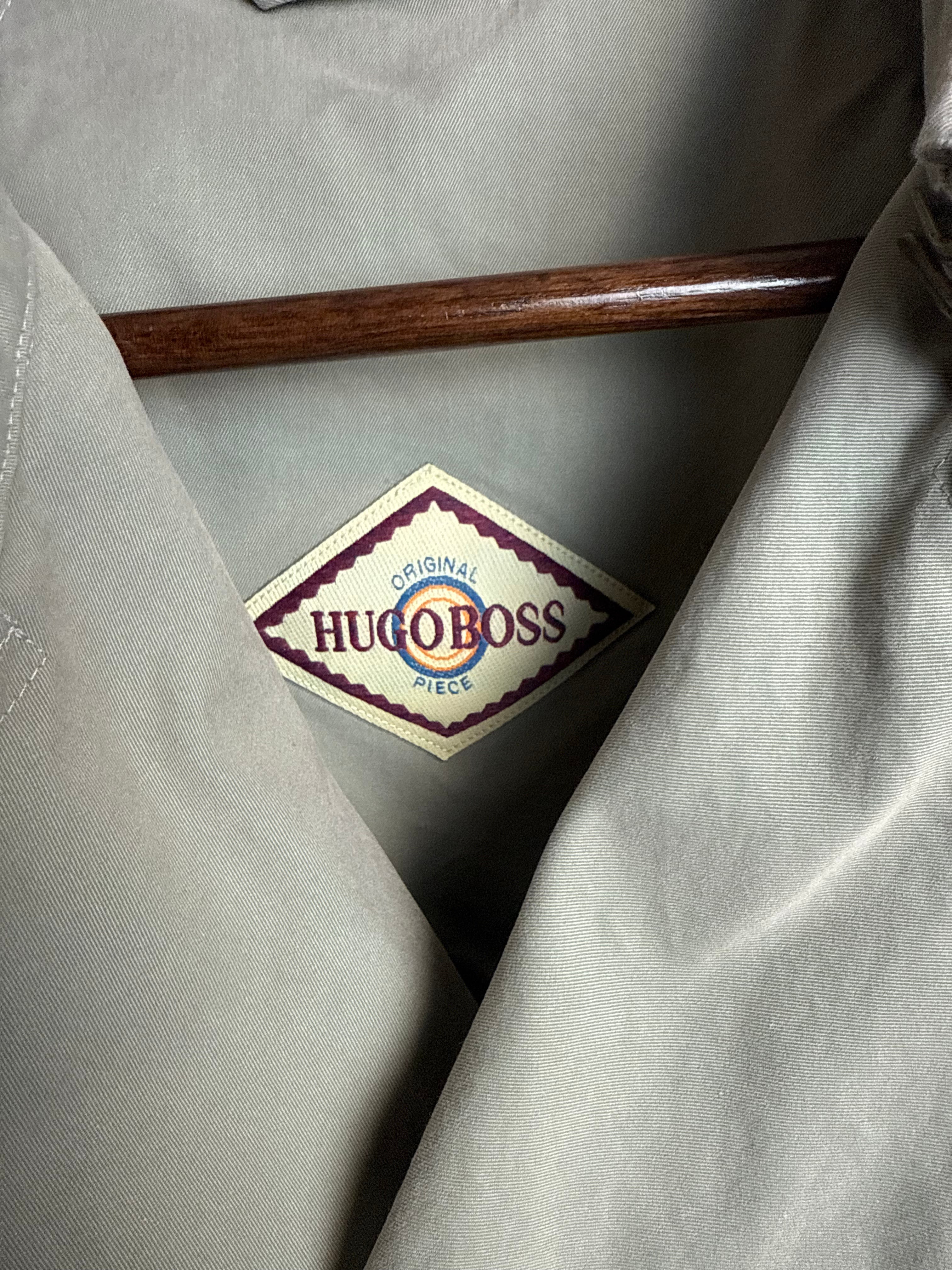 Classic Sage Green Trench Coat ( HUGO BOSS)