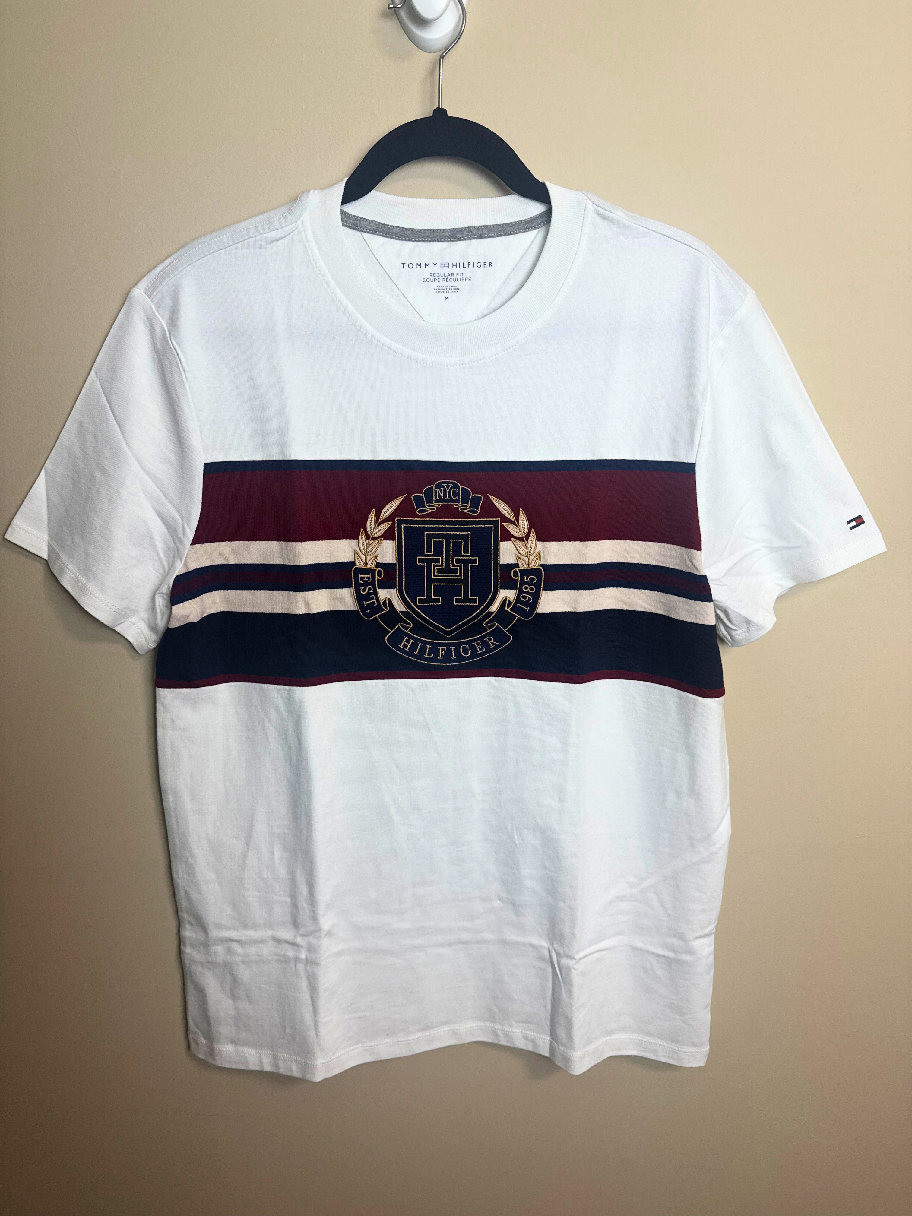 White Tommy Hilfiger Crest Logo T-Shirt ( new)