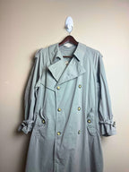 Classic Sage Green Trench Coat ( HUGO BOSS)