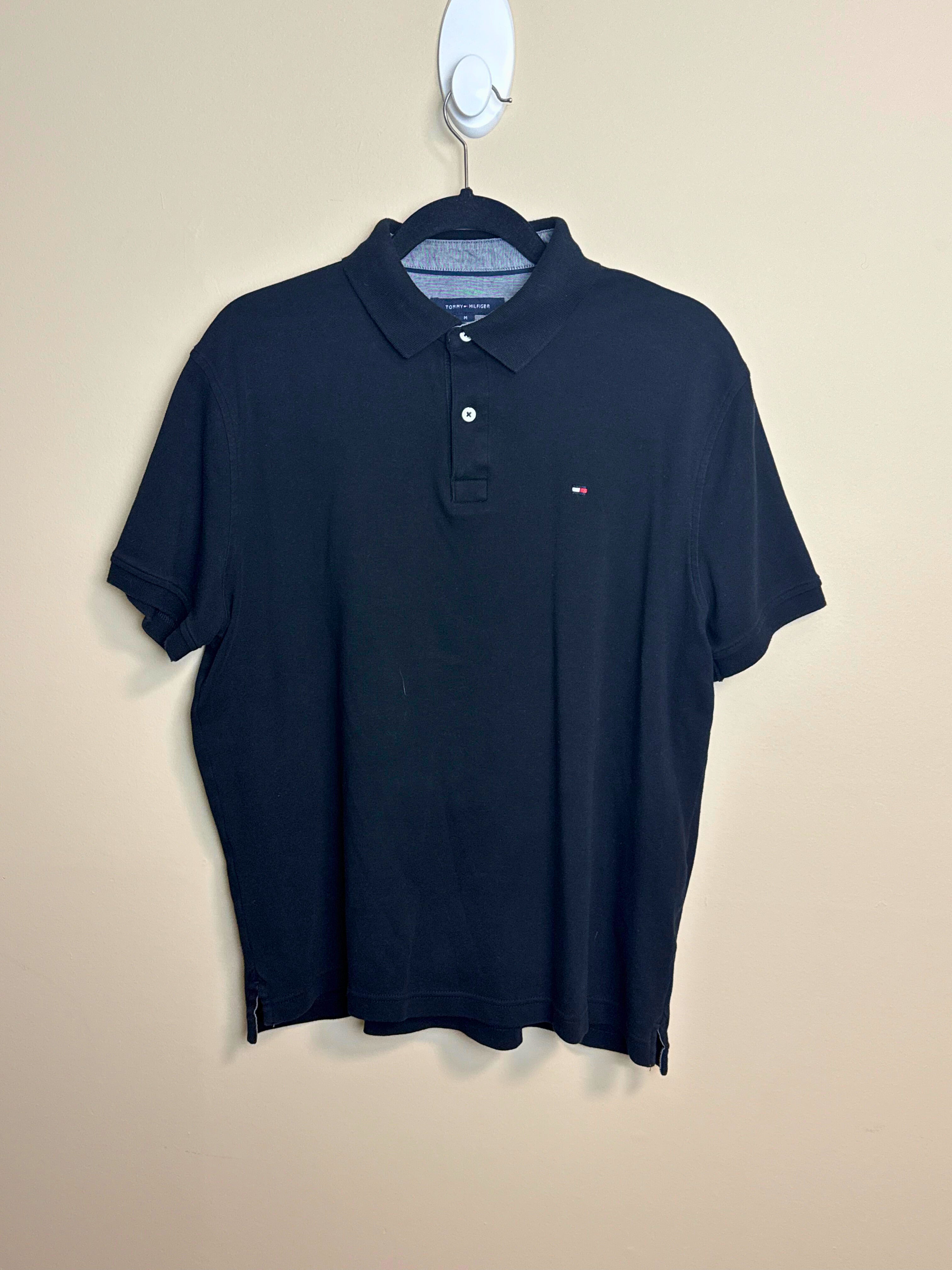 Navy Black Tommy Hilfiger Polo Shirt