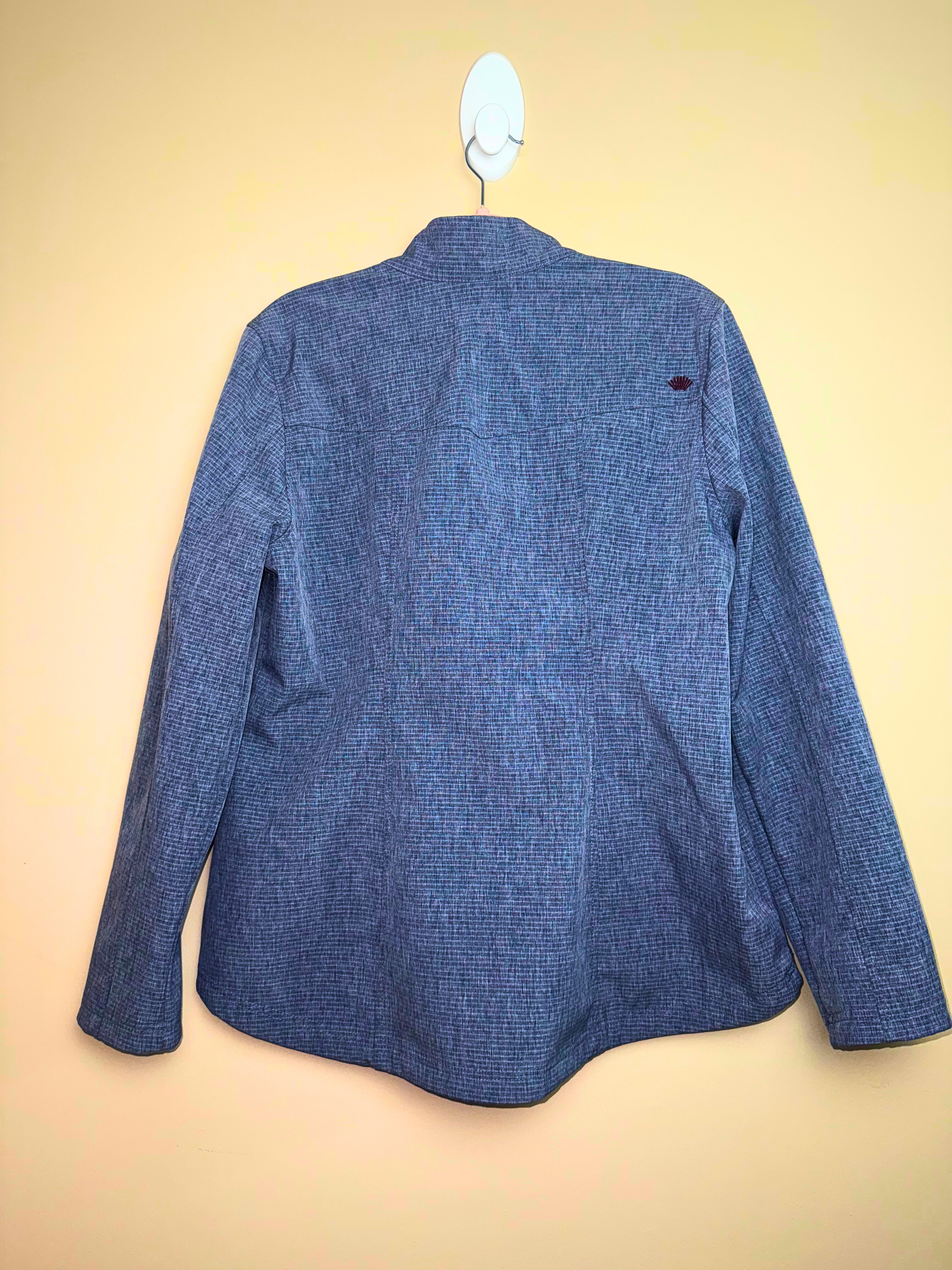 Grey Textured Zip-Up Jacket size (L)