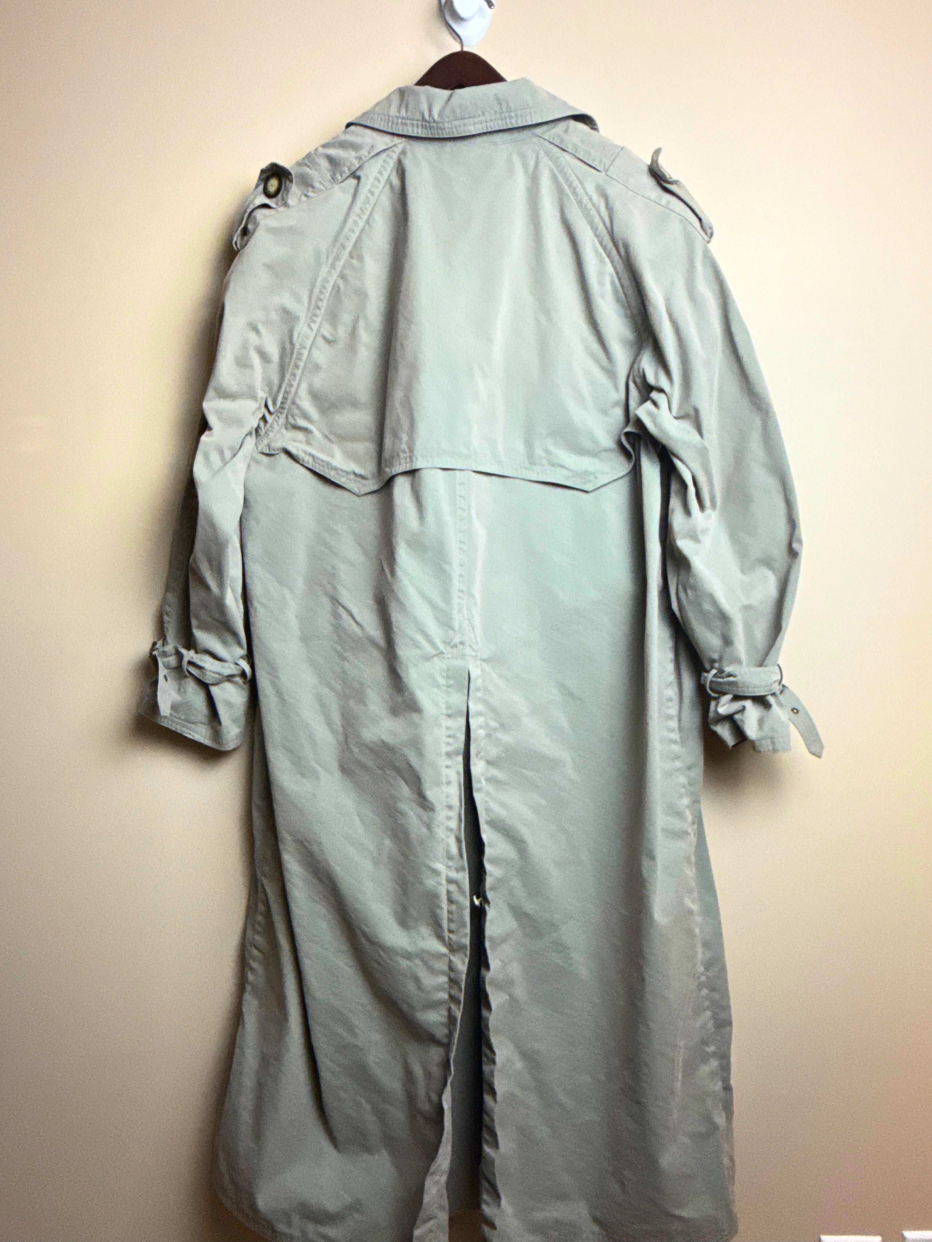 Classic Sage Green Trench Coat ( HUGO BOSS)