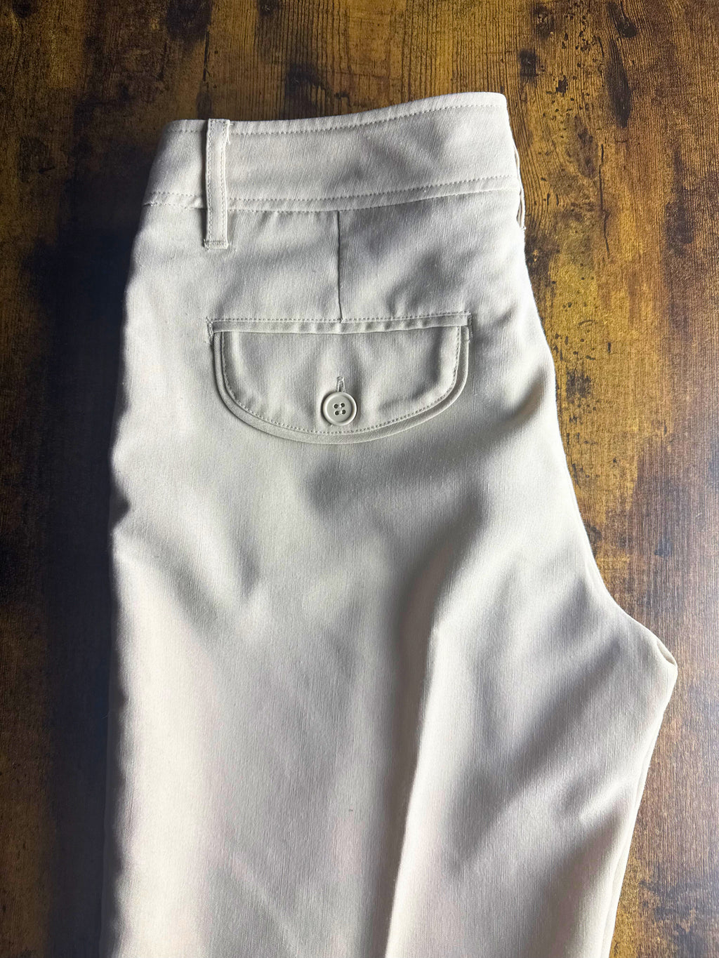 Cream Tailored Trousers