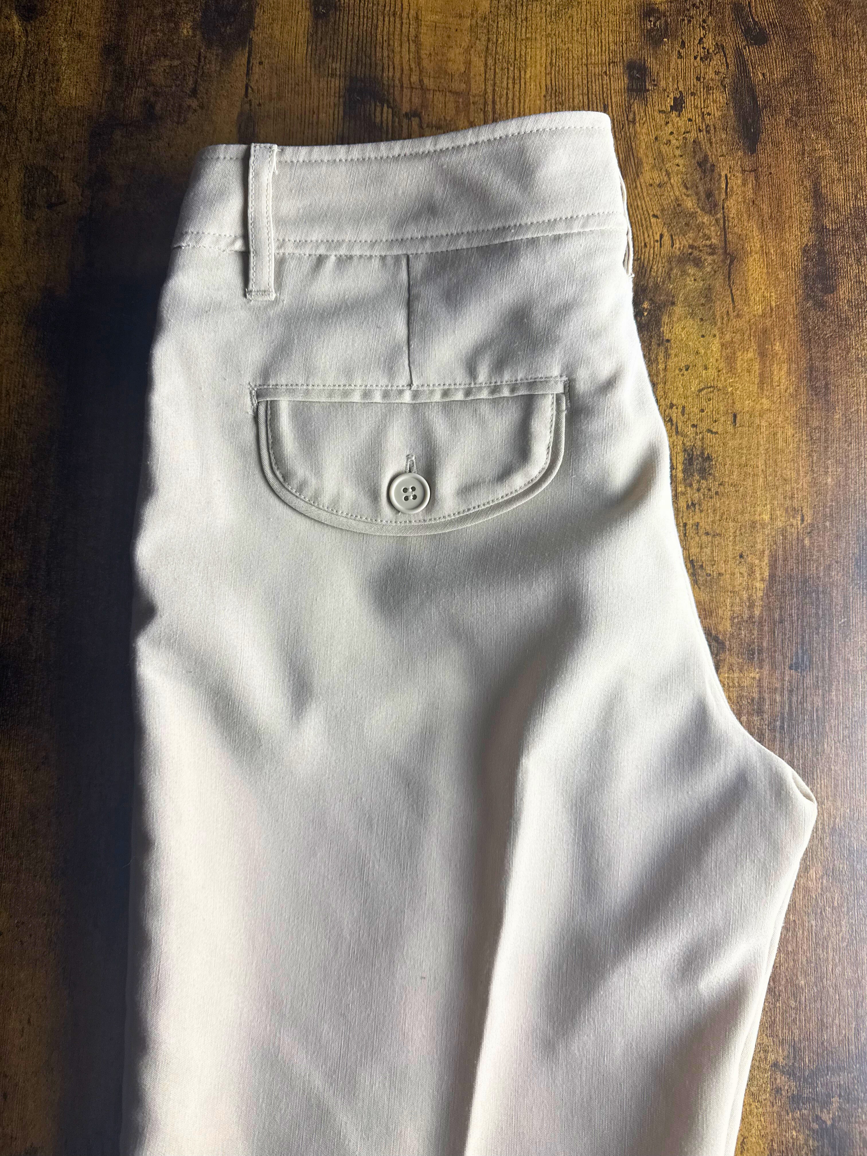 Cream Tailored Trousers