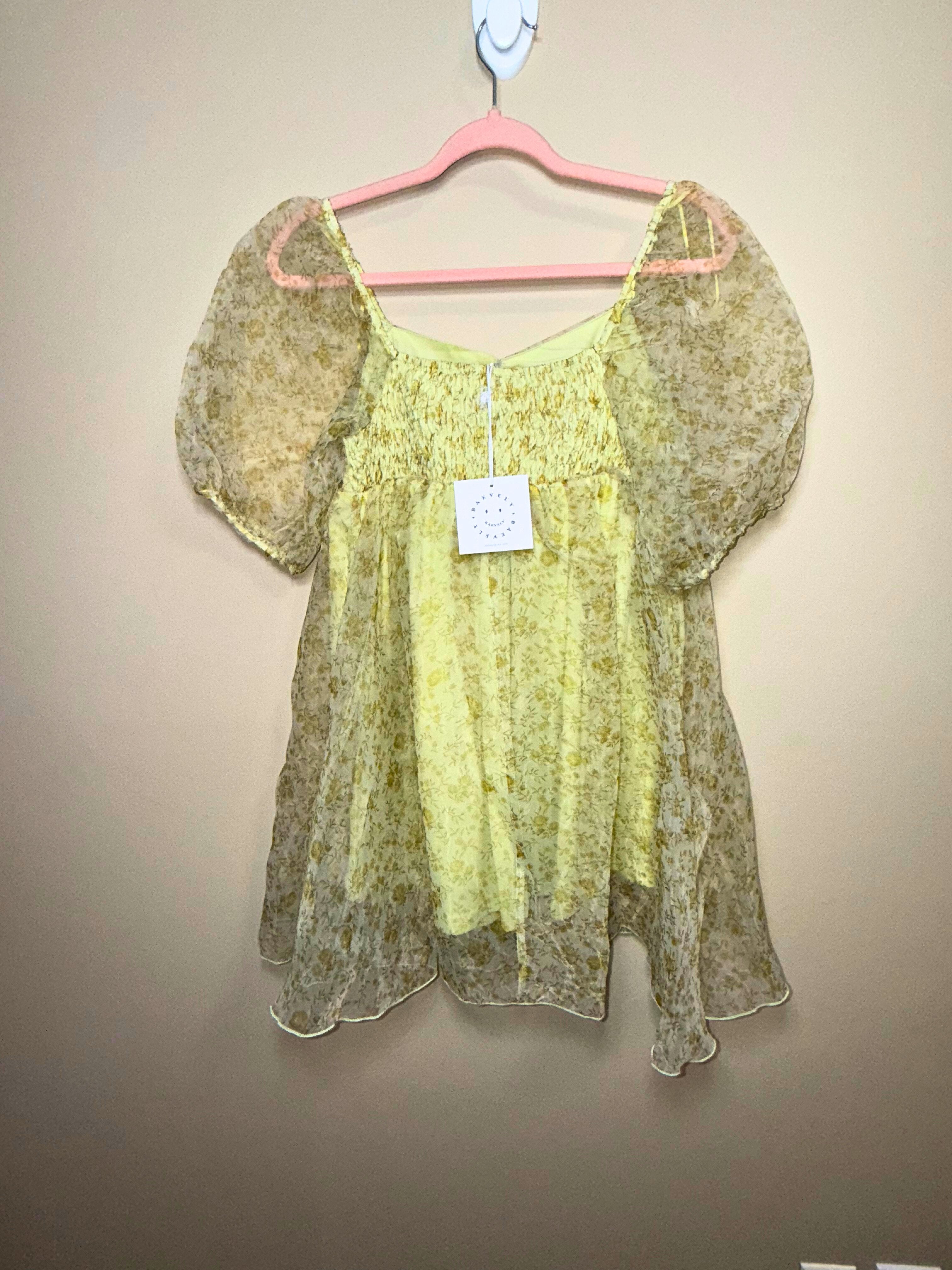 Vintage-Inspired Layered Dress with Sheer Overlay