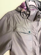 Grey Utility Jacket with Pink Lining size (L)
