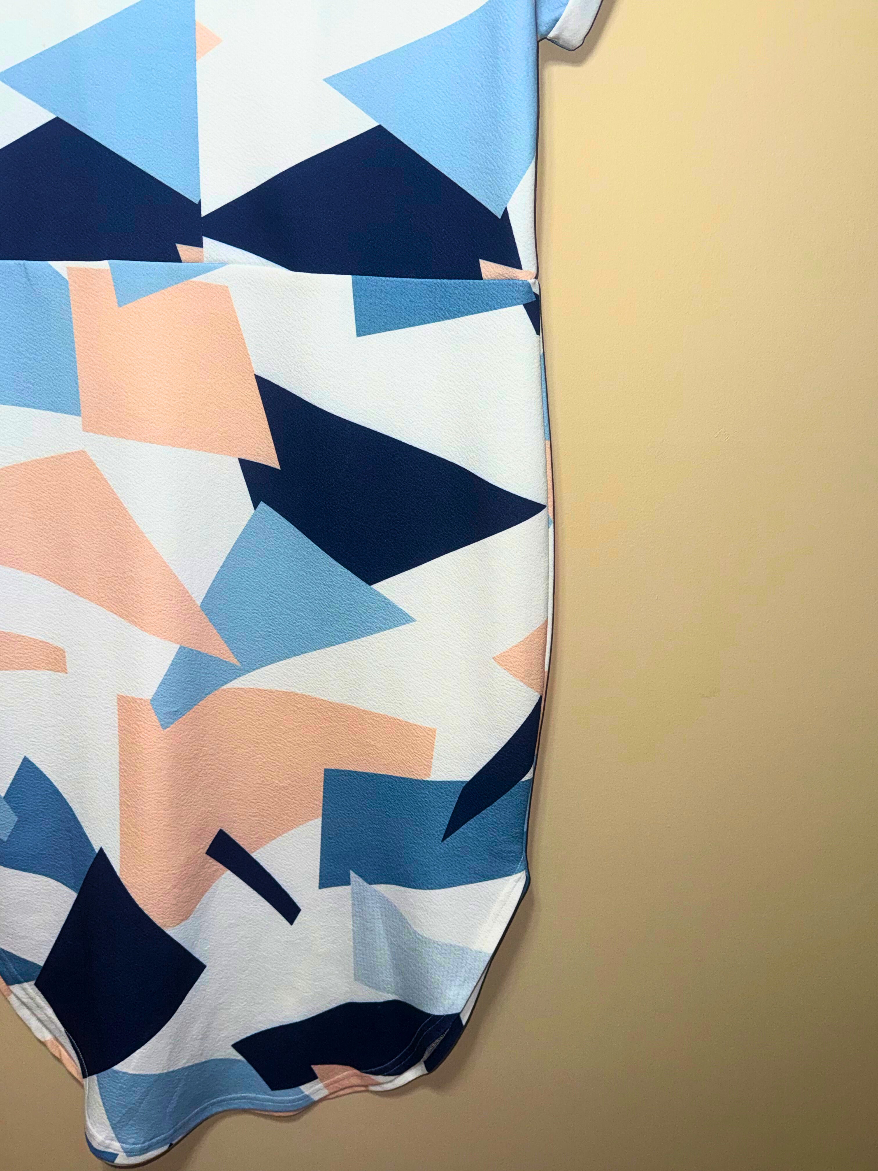 Abstract Geometric Print Dress