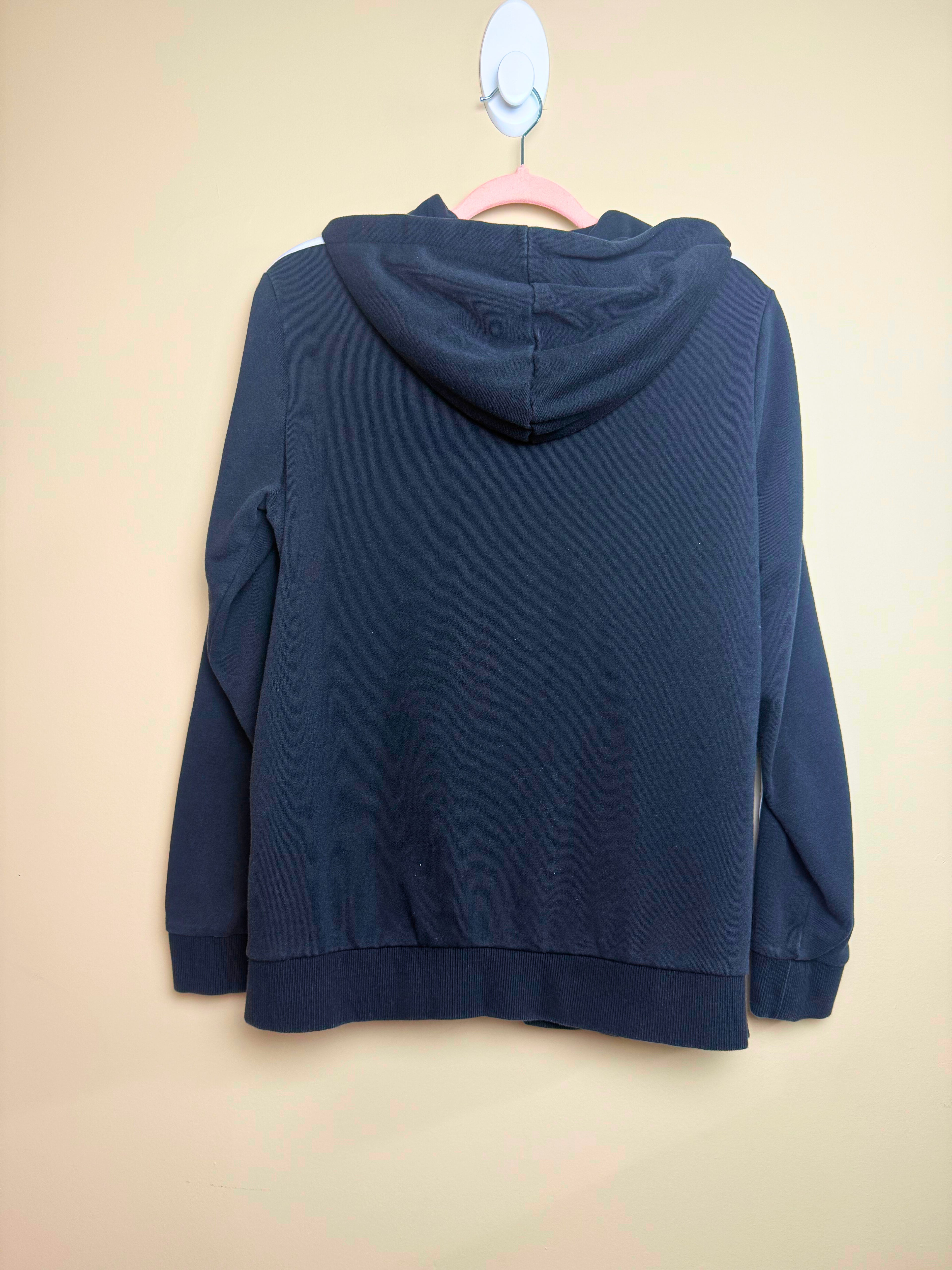 Adidas Navy Blue Zip-Up Hoodie