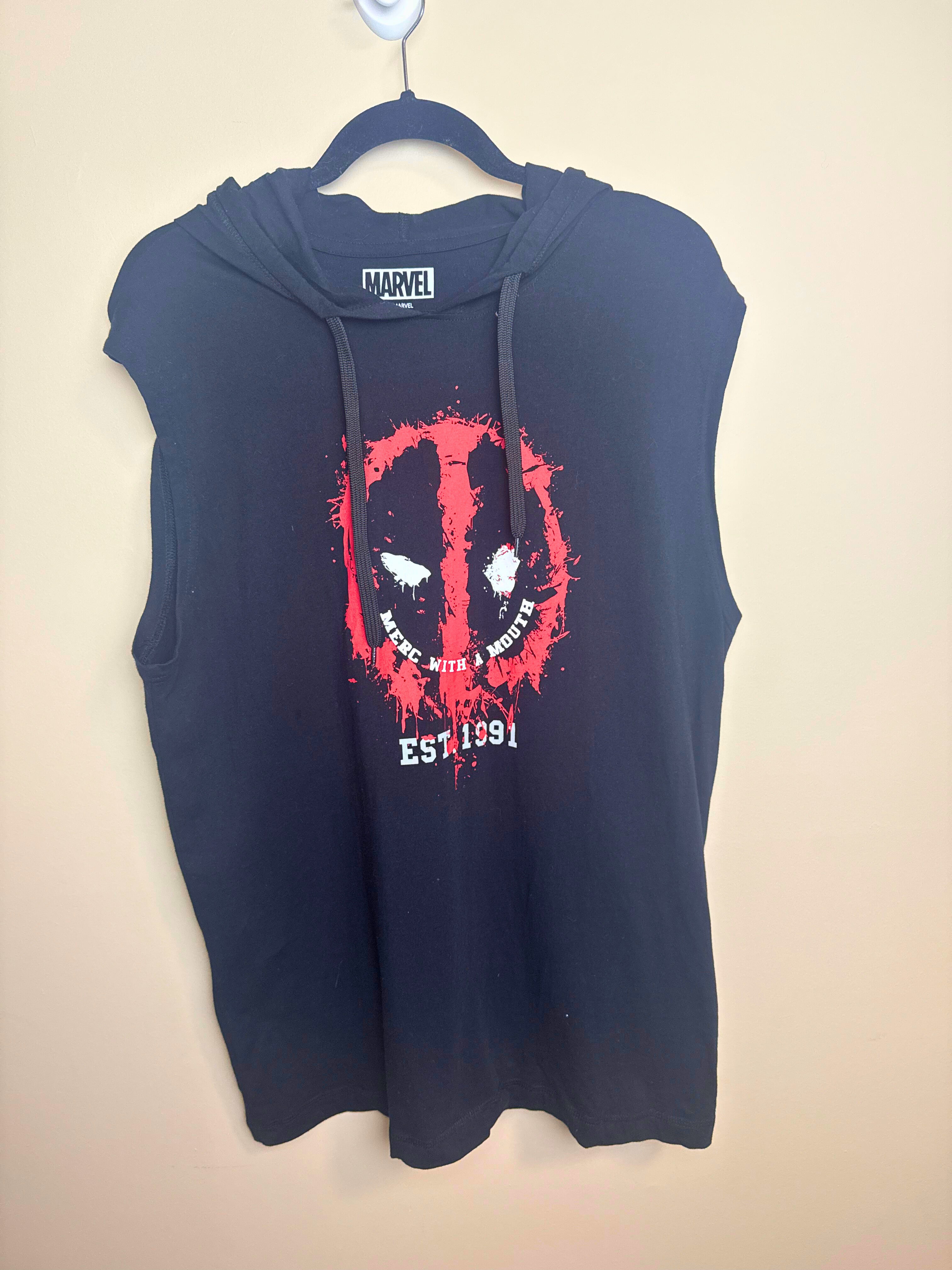Marvel Deadpool Sleeveless Hoodie