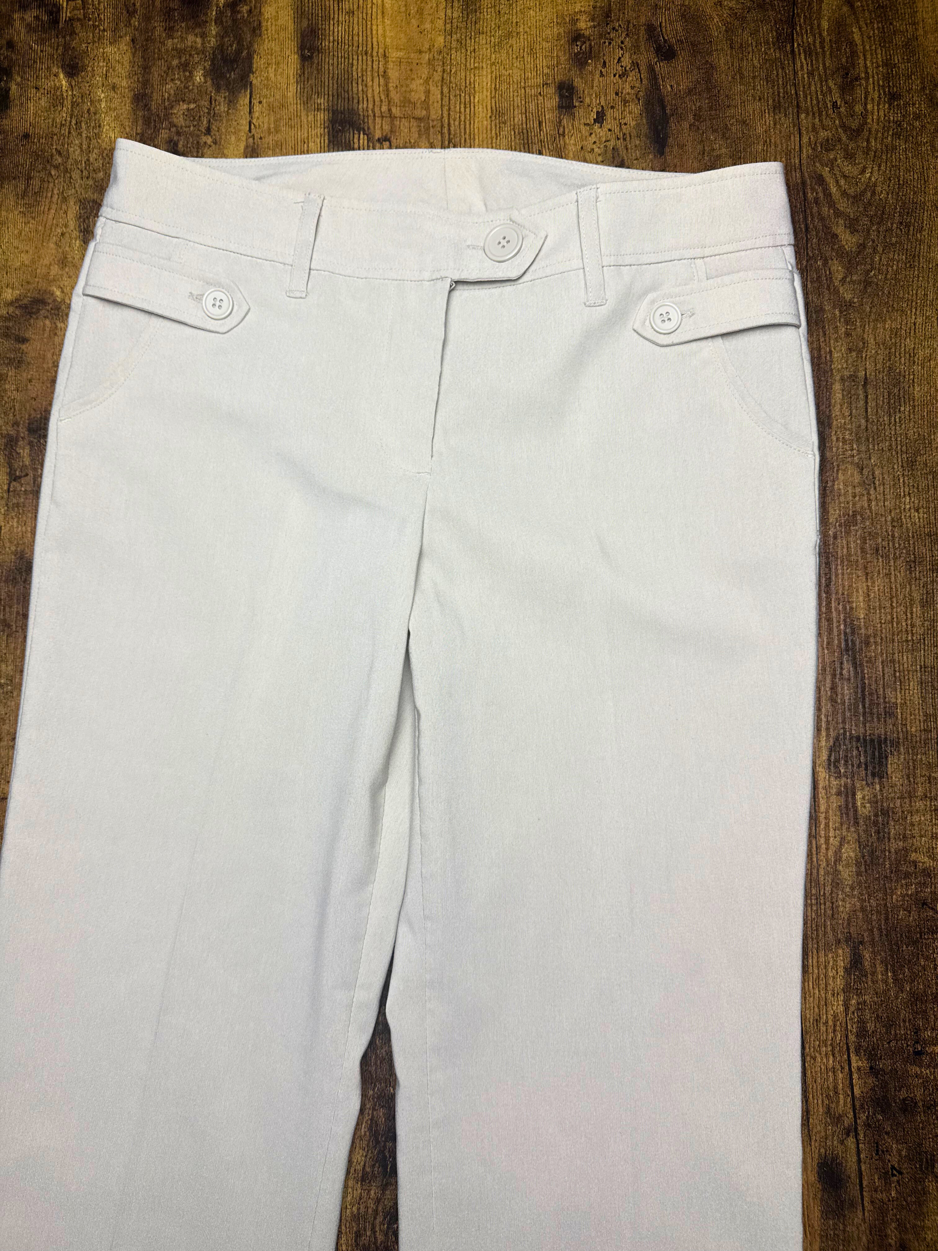 Cream Tailored Trousers