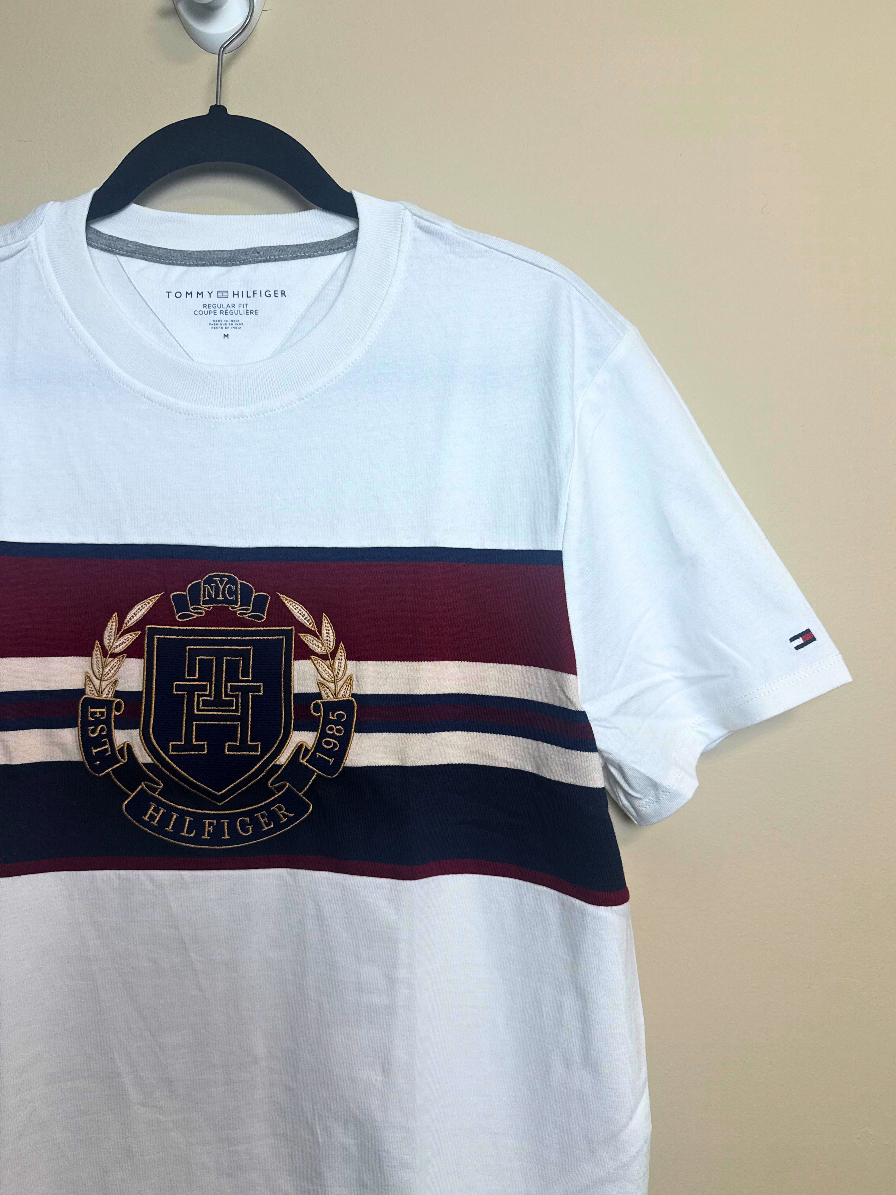 White Tommy Hilfiger Crest Logo T-Shirt ( new)