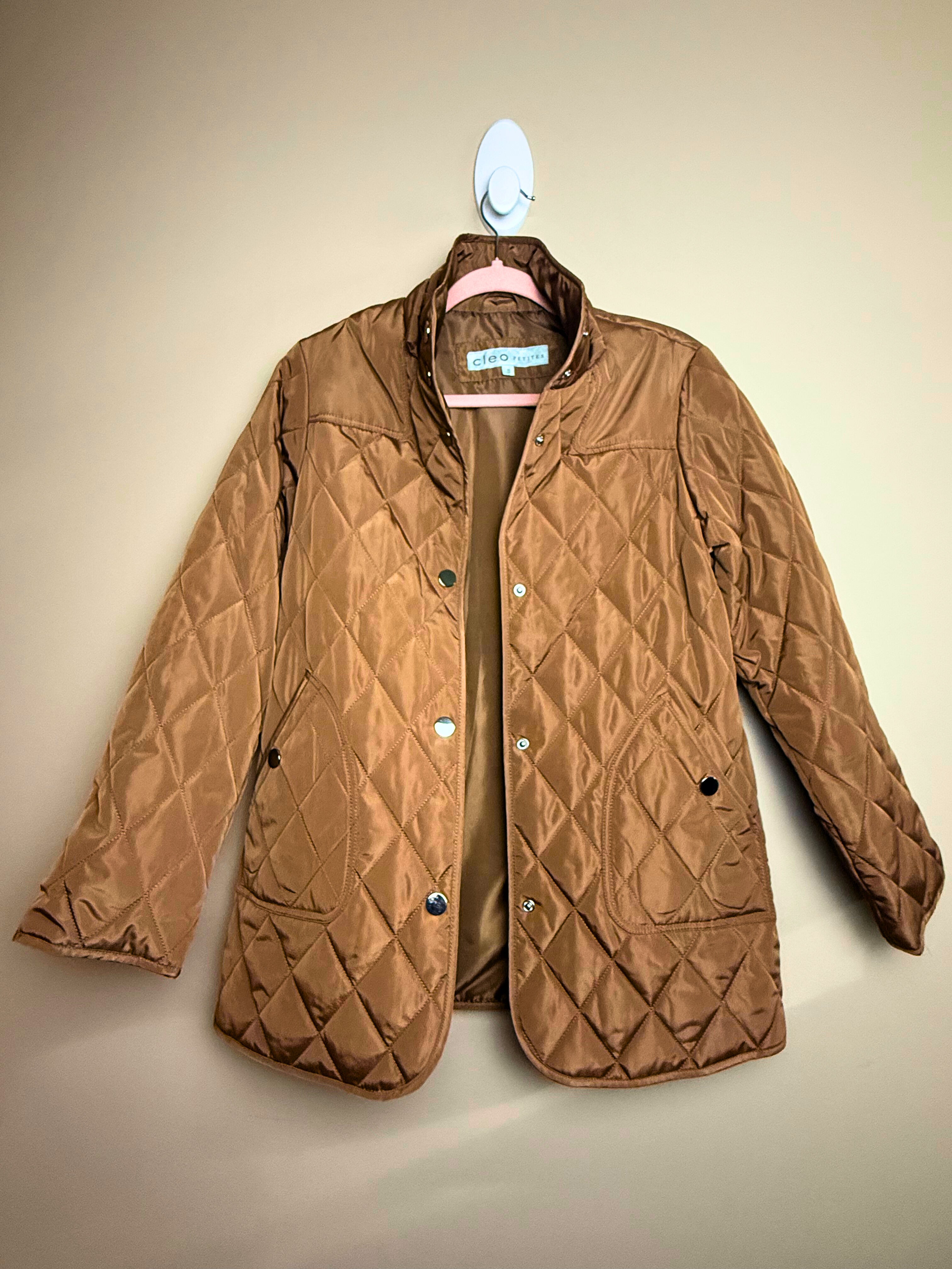 Camel Quilted Jacket